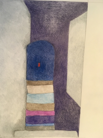 La porte fermée du petit cabinet de Barbe Bleue - 2018 - par Wera Quintana